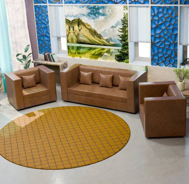 Sekar Lifestyle Chic Nest Sofa Set Leatherette 3 + 1 + 1 Sofa Set