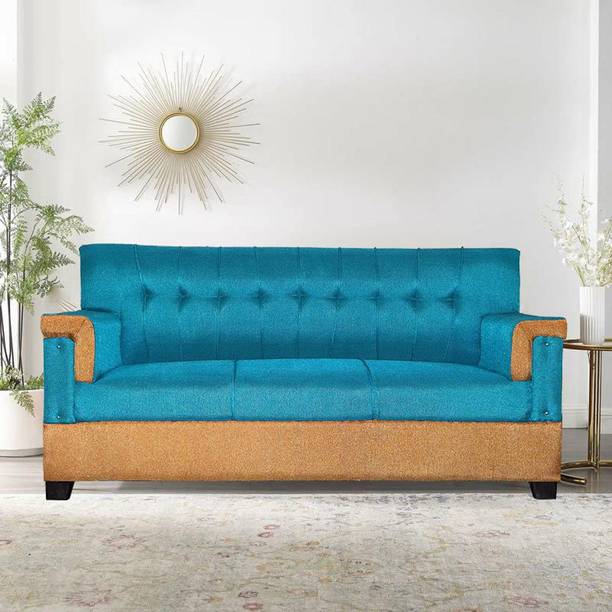 sugandha Premium Quality Jute Fabric 3 Seater  Sofa