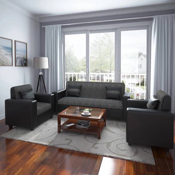 Flipkart Perfect Homes Leatherette 3 + 1 + 1 Sofa Set