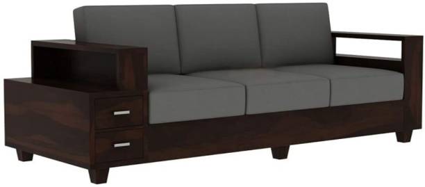 Laxminaturewood Leather 2 + 1 Sofa Set