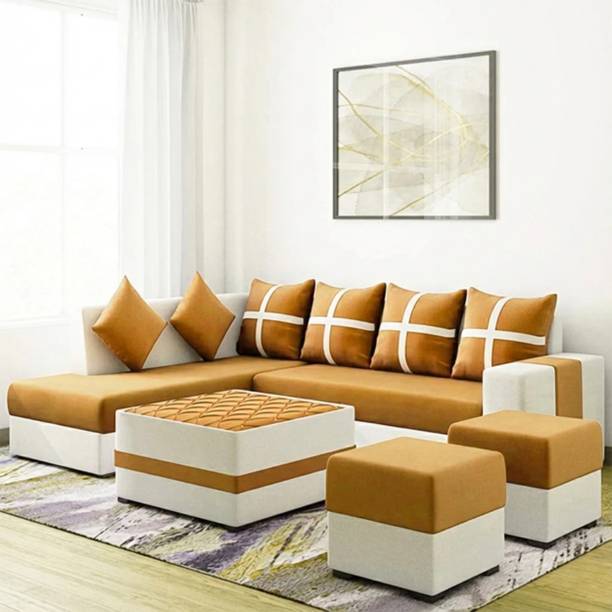 LIVEWELL LHS Premium Quality Fabric 3 + 2 + 2 + 1 Sofa Set