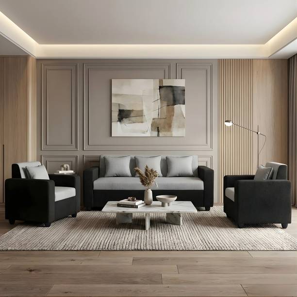 Bharat Lifestyle Tulip Fabric 3 + 1 + 1 Sofa Set