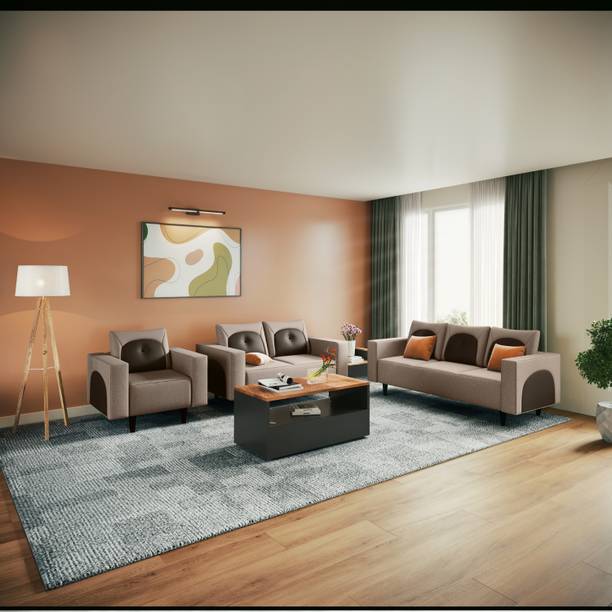 Godrej Interio Pangram Fabric 3 + 2 + 1 Sofa Set