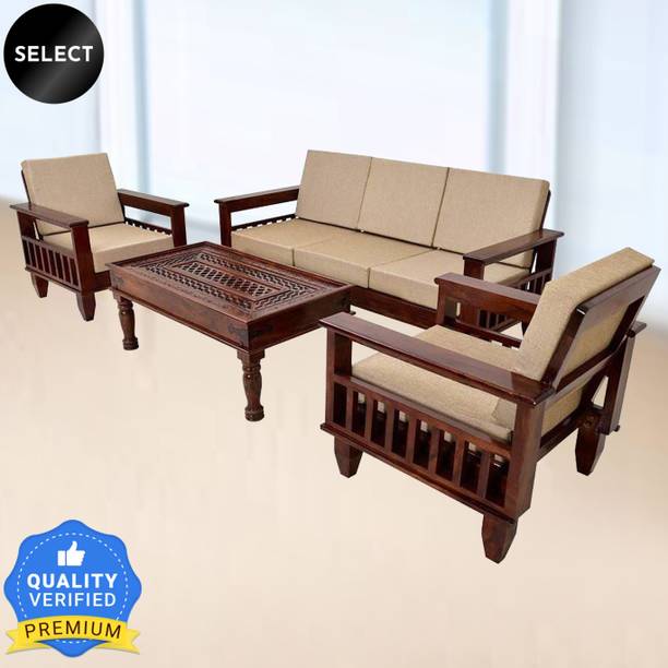 Kendalwood Furniture without center table Fabric 3 + 1 + 1 Sofa Set