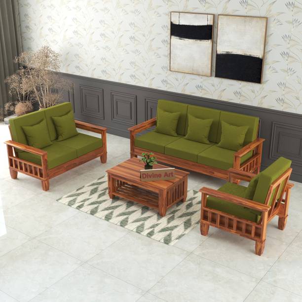 DOKRI 6 Seater Sofa Set For Living, Waiting Room/ Office Fabric 3 + 2 + 1 Sofa Set