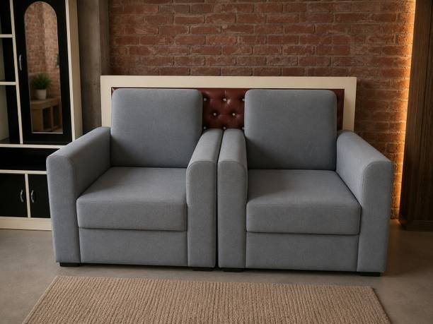 Aluminium Centre Grey sofa Half-leather 3 + 1 Sofa Set