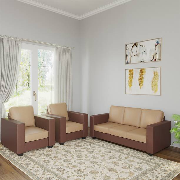 WESTIDO Emporio Fabric 3 + 1 + 1 Sofa Set