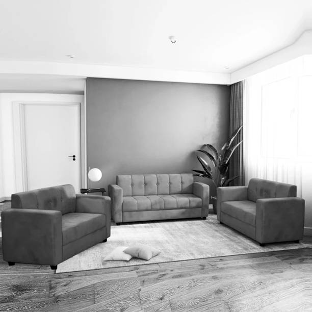 TrueValue Premium Quality Velvet Fabric 3 + 2 + 2 Sofa Set