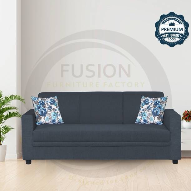 Fusion Furniture Factory Glamour Fabric 3 Seater  Sofa