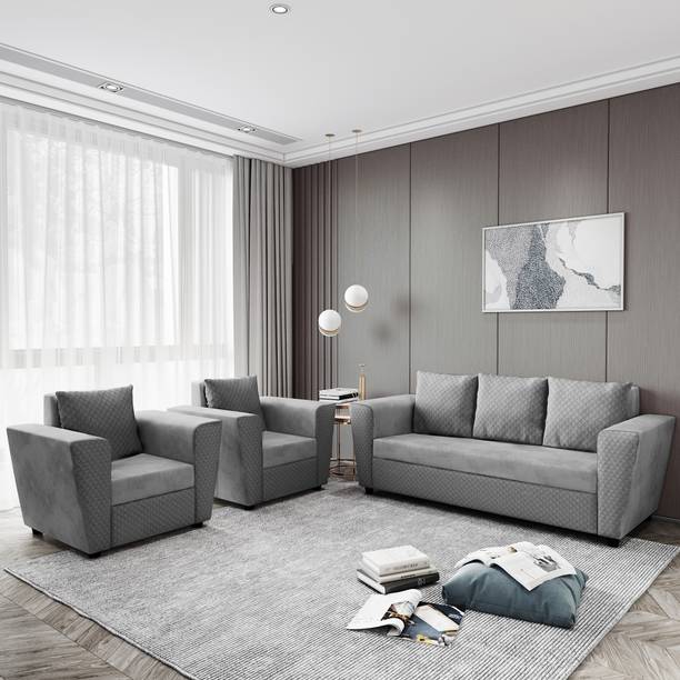 Bharat Lifestyle Sweden Fabric 3 + 1 + 1 Sofa Set