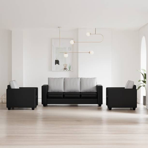 WESTIDO Orlando Leatherette 3 + 1 + 1 Sofa Set