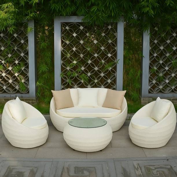 DEVOKO Fabric 2 + 1 + 1 Sofa Set