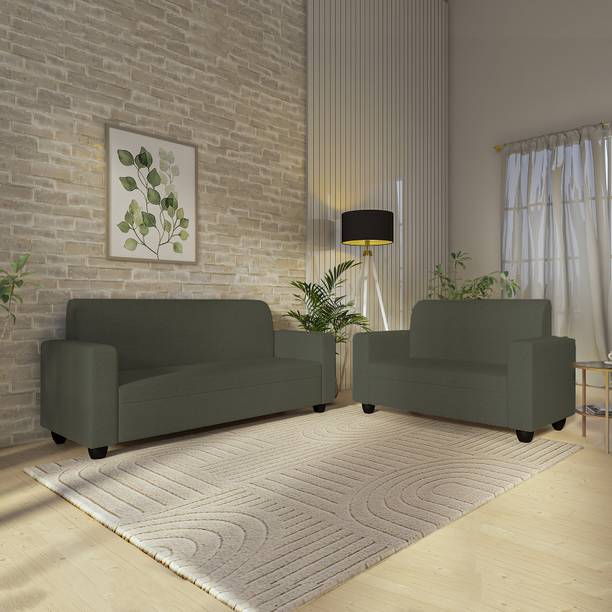 Wakeup India Cuddlr Pocket Spring Cushion Fabric 3 + 2 Sofa Set