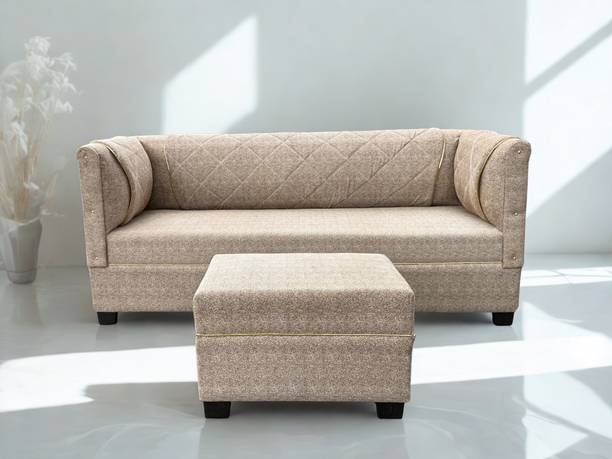 roshan furniture Modern Sofa Set 3-Seater Sofa Fabric 3 + 1 Sofa Set