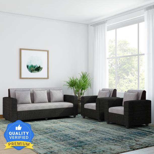 Bharat Lifestyle Tulip Fabric 3 + 1 + 1 Sofa Set