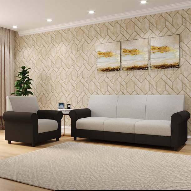 WESTIDO Fabric 3 + 1 Sofa Set