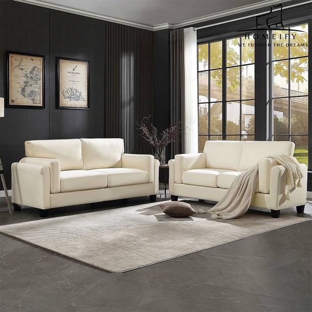 Homeify Modern 5 Seater Fabric Sofa Set for Living Room Fabric 3 + 2 Sofa Set