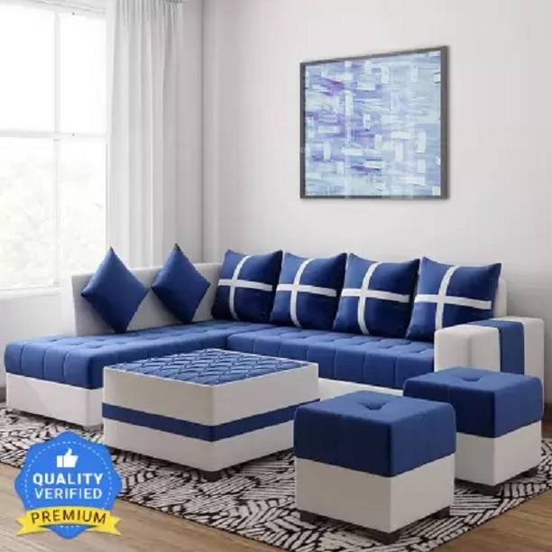 Top 10wood Fabric 3 + 2 + 1 + 1 Sofa Set