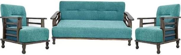 HOUSERIGHT Houseright furniture solid wood sofa set | living room & bedroom sofa set Fabric 3 + 1 + 1 Sofa Set