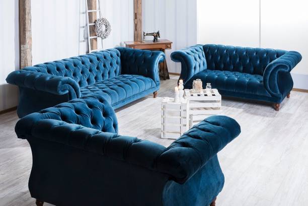 fabrique Elegancy Fabric 3 + 2 + 1 Sofa Set