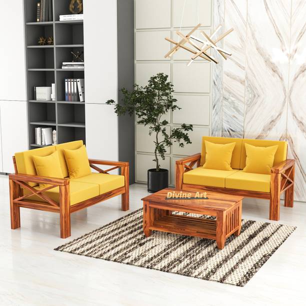 DOKRI 4 Seater Sofa For Living, Waiting Room/ Office Fabric Fabric 2 + 2 Sofa Set