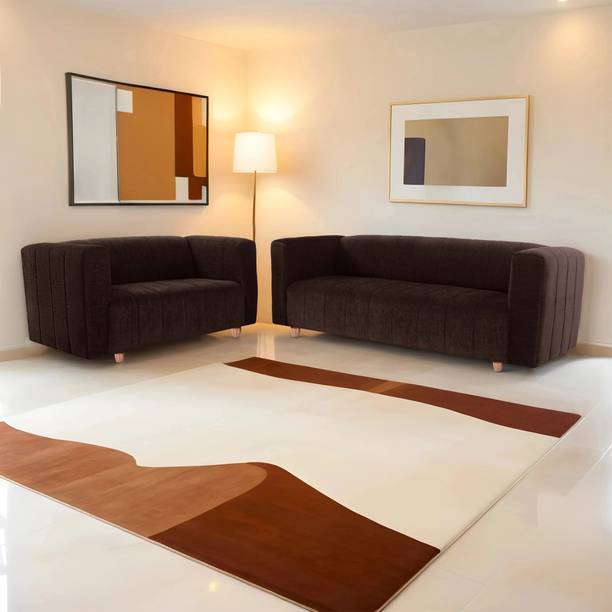 Seventh Heaven Tokyo 5 Seater Sofa Set, Chenille Molfino Fabric with 1 Year Warranty Fabric 3 + 2 Sofa Set