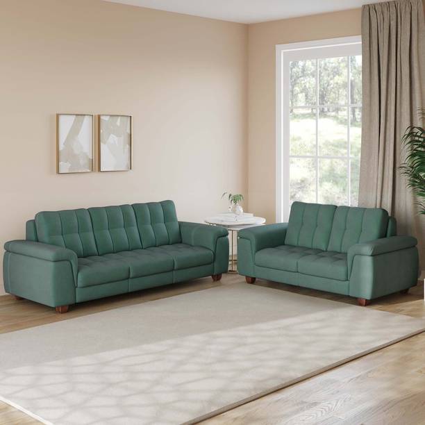 Atharv Homes Elan Premium Velvet Fabric 3 + 2 Sofa Set