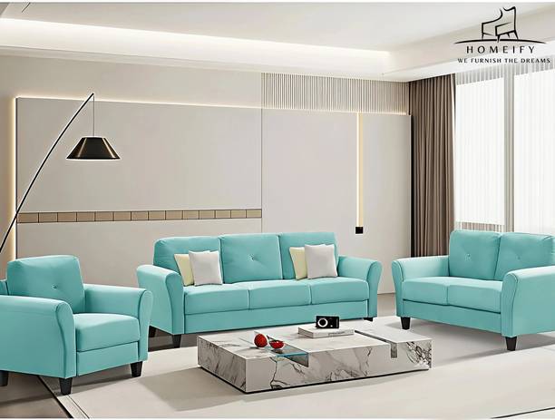 Homeify Miami Fabric For Living Room Fabric 3 + 2 + 1 Sofa Set