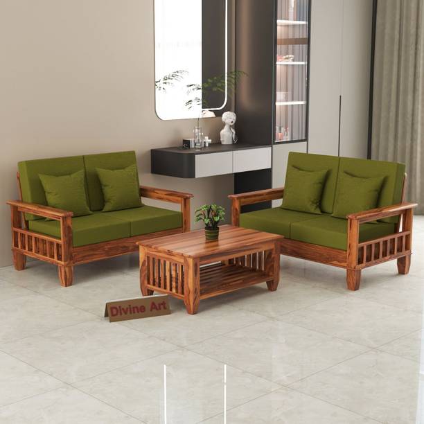 BHAGWATI ART 4 Seater Sofa Set For Living, Waiting Room/ Office Fabric 2 + 2 Sofa Set