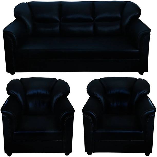 gnanitha Leather 3 + 1 + 1 Sofa Set