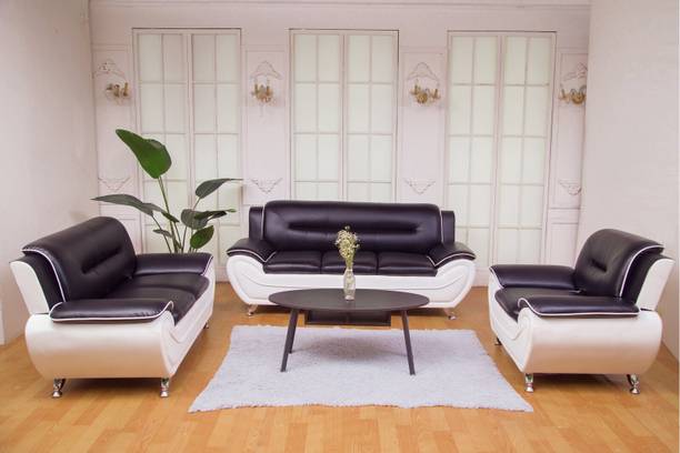 fabrique Visionary Leatherette 3 + 2 + 1 Sofa Set