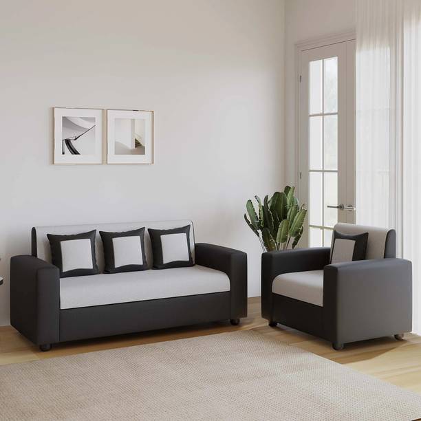 RECLINEX INDIA Emporio Fabric 3 + 1 Sofa Set