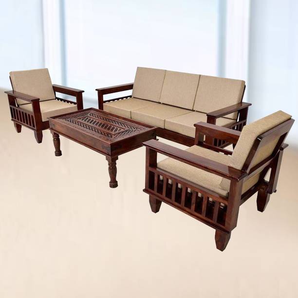 Kendalwood Furniture without center table Fabric 3 + 1 + 1 Sofa Set