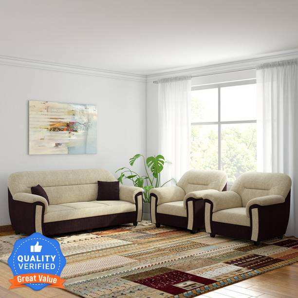 Bharat Lifestyle New Sagittarius Fabric 3 + 1 + 1 Sofa Set