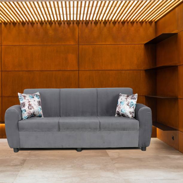 Fusion Furniture Factory Fusion Furniture Factory Fabric 3 seater Hilton Grey(Pre-Assembled ) Fabric 3 Seater  Sofa
