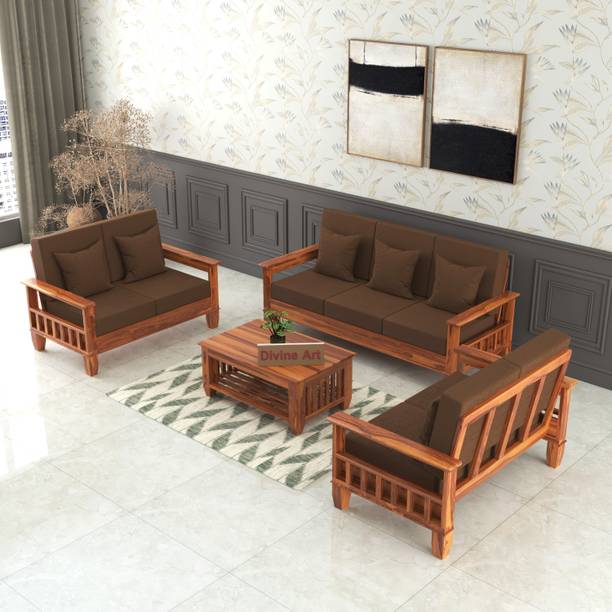DOKRI 7 Seater Sofa Set For Living, Waiting Room/ Office Fabric 3 + 2 + 2 Sofa Set