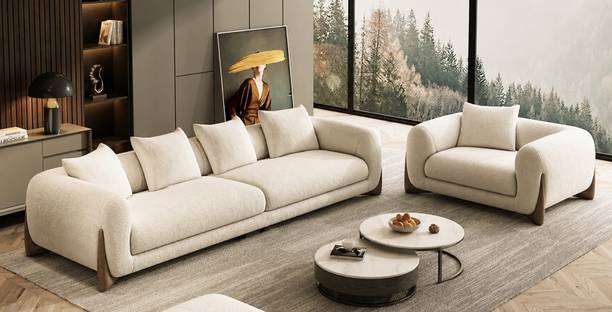 ZORIX Monaco-001 Fabric 3 + 2 + 1 Sofa Set