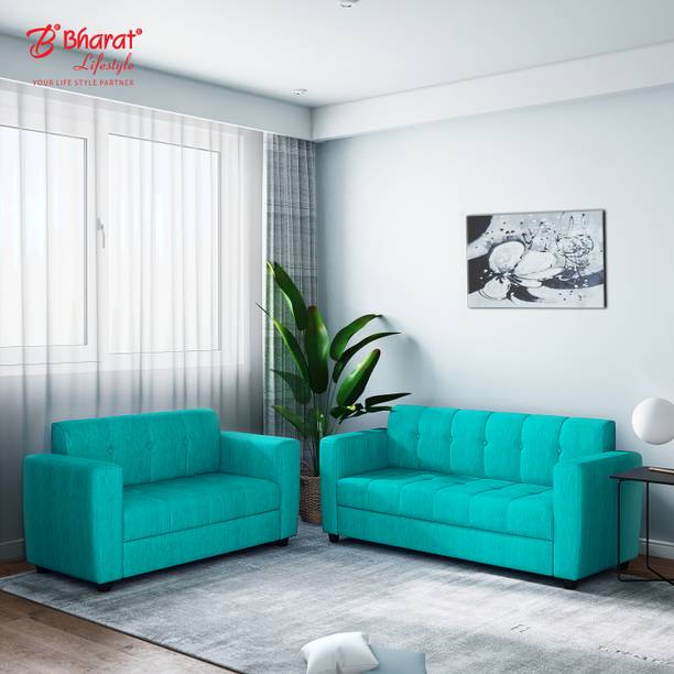Bharat Lifestyle Deno Fabric 3 + 2 Sofa Set