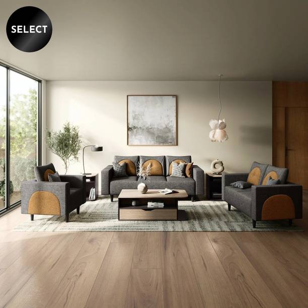 Godrej Interio Windle Fabric 3 + 2 + 1 Sofa Set