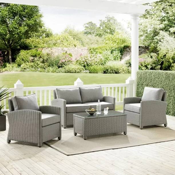 DEVOKO Fabric 2 + 1 + 1 Sofa Set