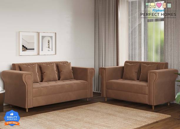 Flipkart Perfect Homes Joy Fabric 3 + 2 Sofa Set