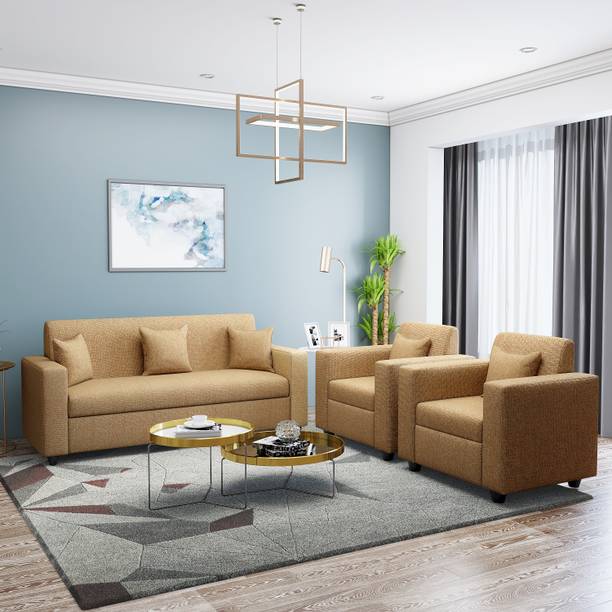 Bharat Lifestyle Lexus Fabric 3 + 1 + 1 Sofa Set