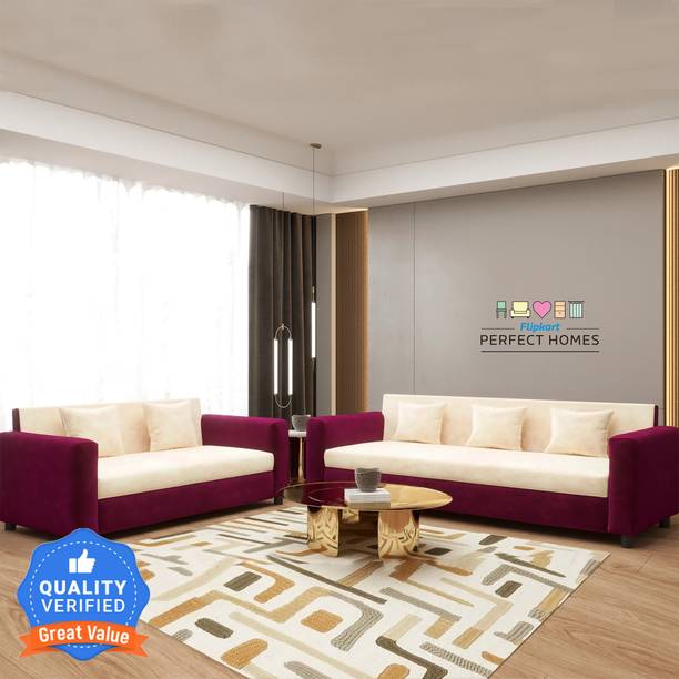 Flipkart Perfect Homes Crete Fabric 3 + 2 Sofa Set
