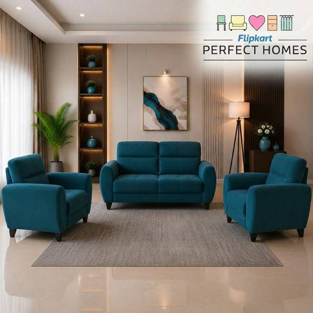 Flipkart Perfect Homes Ziva Modern Fabric 2 + 1 + 1 Sofa Set