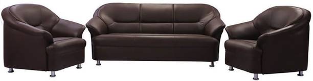 Taash Round PU Set Fabric 3 + 1 + 1 Sofa Set