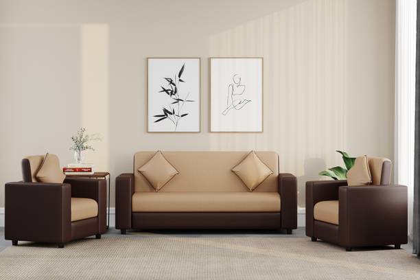 WESTIDO Emporio Fabric 3 + 1 + 1 Sofa Set
