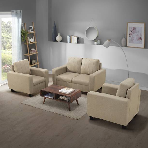 Sleepyhead Bae Designed by Duroflex - Premium with Modern Space-Saving Design Fabric 2 + 1 + 1 Sofa Set