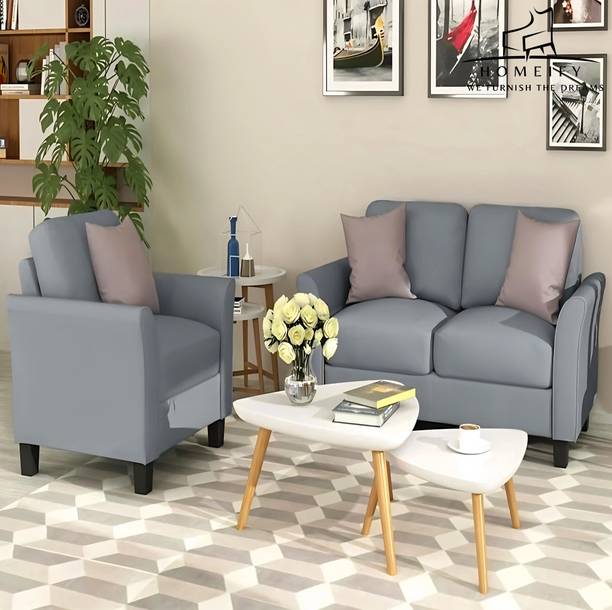 Homeify Swiss Fabric 2+1 Seater Sofa Set for Living Room Fabric 2 + 1 Sofa Set