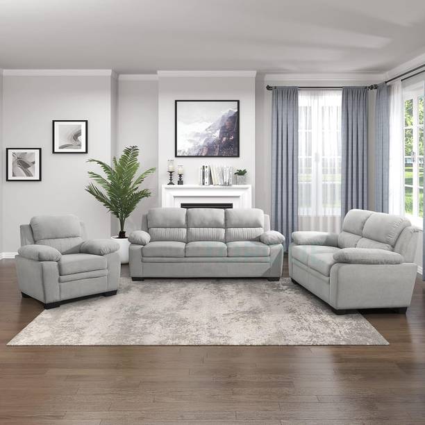 Torque Jett Fabric for Living Room Fabric 3 + 2 + 1 Sofa Set