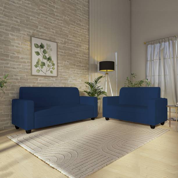 Wakeup India Cuddlr Pocket Spring Cushion Fabric 3 + 2 Sofa Set